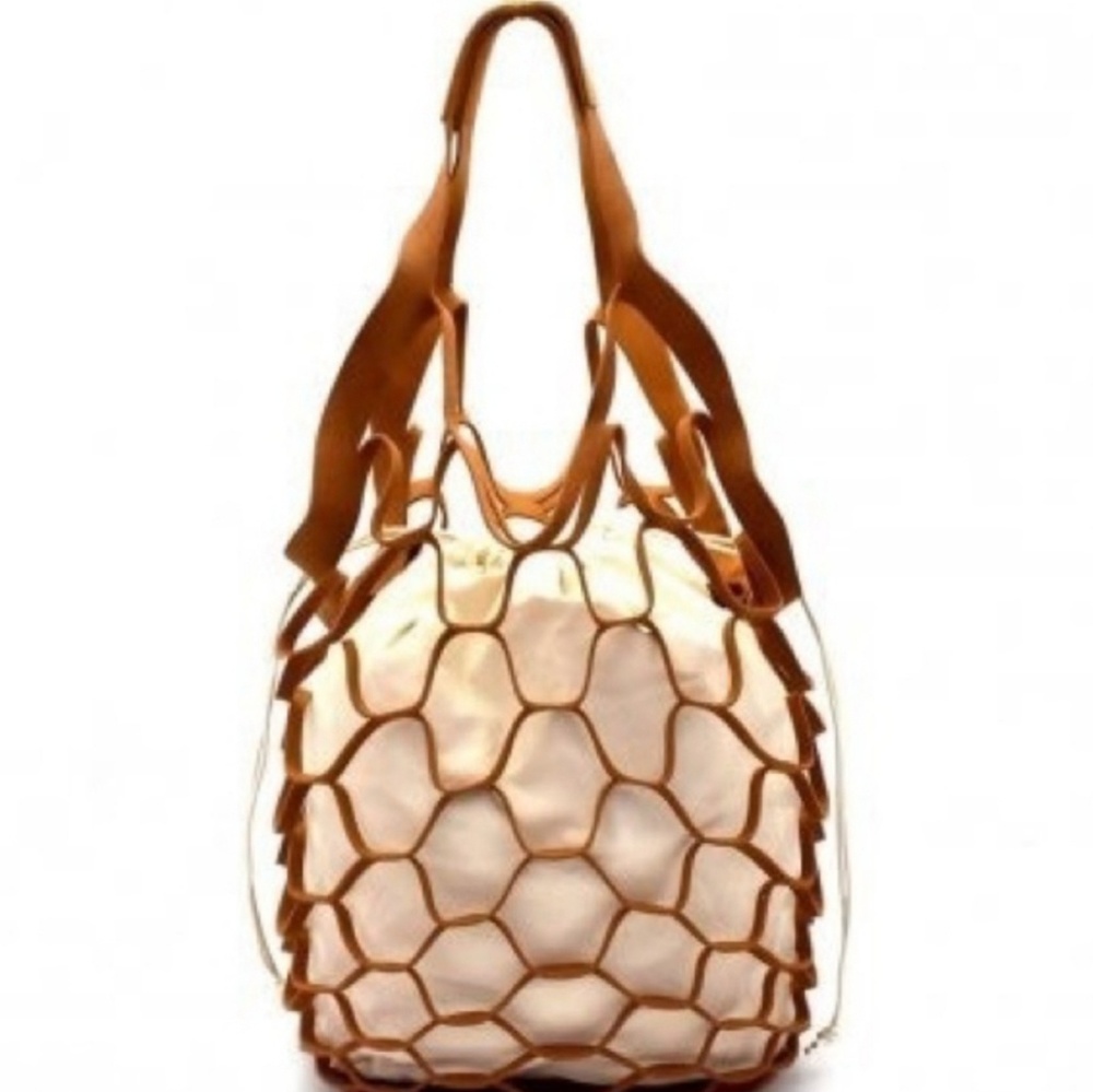 Boho Net Bucket Tote Bag